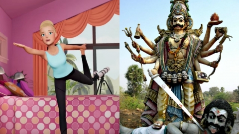Barbie's Yoga Challenge: Demon Worship For Kids