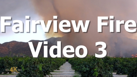 Fairview Fire Video 3 - Fire tornado spotted over mountain - Sept 2022