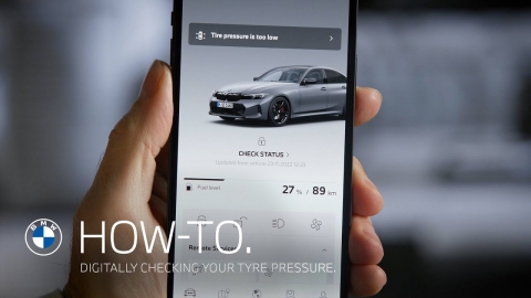 How to check tyre condition in the My BMW App