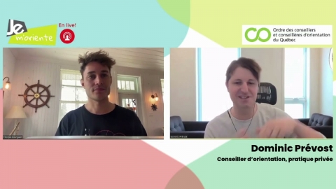 JE m'oriente en live - Conseiller d'orientation