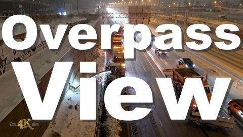 Montréal: Large scale Highway 20 snow pickup in blizzard 1-13-2026