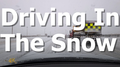 Brampton: Dashcam records of heavy snow road conditions 2-16-2025