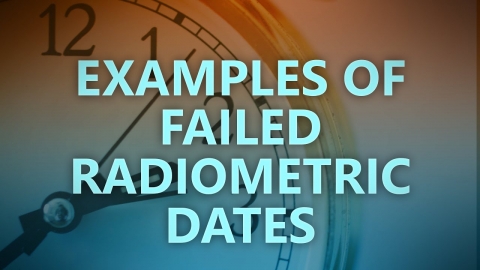 Examples of failed radiometric dates