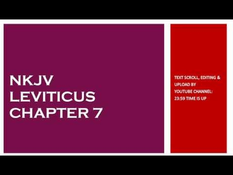 Leviticus 7 - NKJV - (Audio Bible & Text)