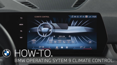 How To Adjust the Climate Control by Touch in BMW Operating System 9.