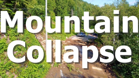 Québec: Landslide cuts off road isolating small community 8-9-2024