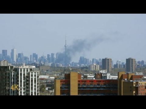 Toronto: Second alarm fire breaks on Dundas West...