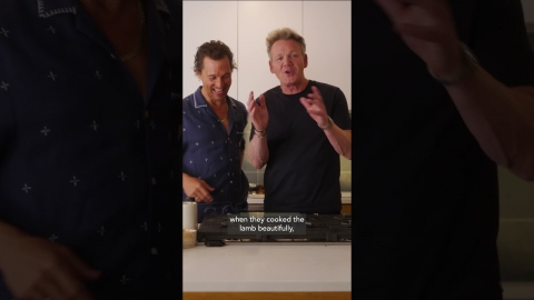 Who knew @MatthewMcConaughey could find the lamb sauce !