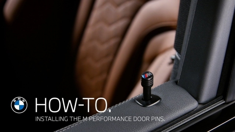 How-To. Installing the M Performance Door Pins.
