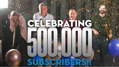 We just hit 500K Subscribers!  Thanks for helping us reach Israel and...