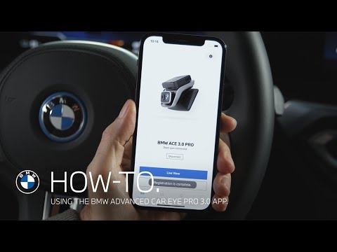 How-To. Using the BMW Advanced Car Eye Pro 3.0 App.