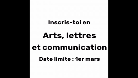 DEC | Arts, lettres et communication