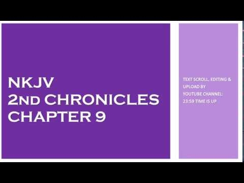 2nd Chronicles 9 - NKJV - (Audio Bible & Text)