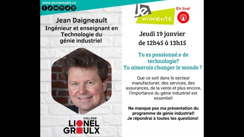 JE m'oriente en live - Ingénieur et enseignant en Technologie du...