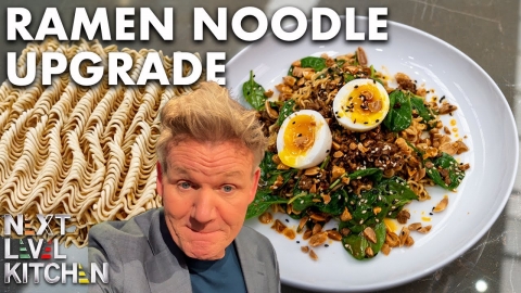 Gordon Ramsay Challenges Chef to Make a Budget Meal Using Ramen