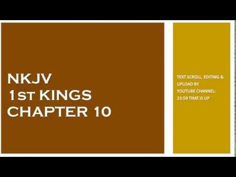 1st Kings 10 - NKJV - (Audio Bible & Text)