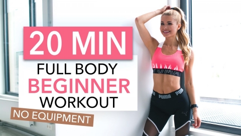 20 MIN FULL BODY WORKOUT - Beginner Version // No...