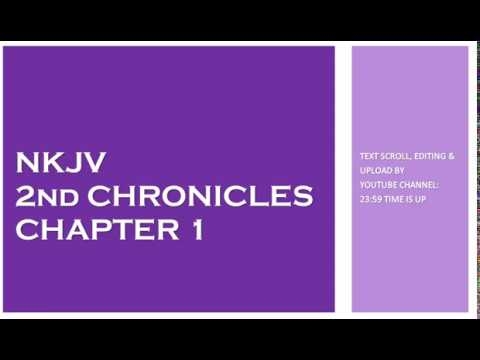 2nd Chronicles 1 - NKJV - (Audio Bible & Text)