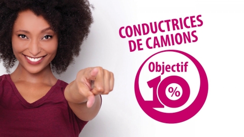 Conductrice de camions: objectif 10 %