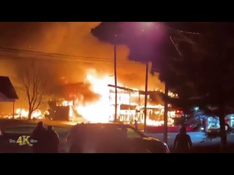 Québec: Giant fire breaks tonight at industrial...