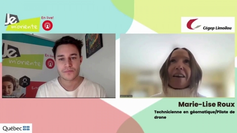 JE m'oriente en live - Technicienne en géomatique/Pilote de drone