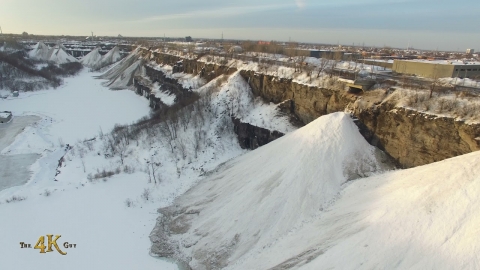 Snowplow video 12 - Aerial view of incredible...