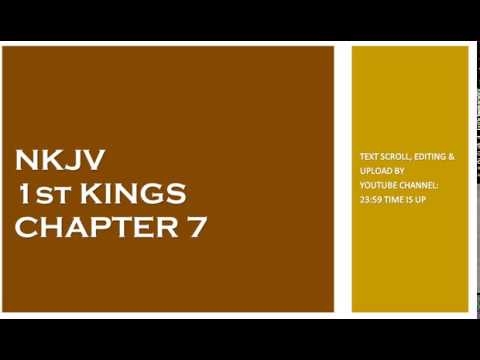 1st Kings 7 - NKJV - (Audio Bible & Text)