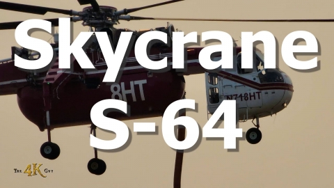 Canada: Takeoff & landing Sikorsky S-64 Skycrane to fight wildfires...