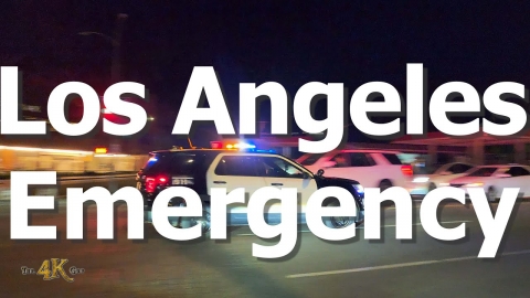 USA: Compilation of emergency vehicles responding and on standby...