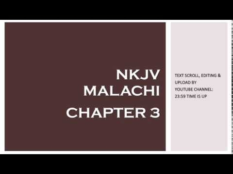 Malachi 3 - NKJV (Audio Bible & Text)