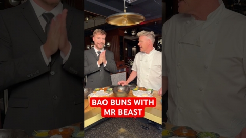 Gordon Ramsay cooks with ​⁠@MrBeast in Miami ! And it’s chaos
