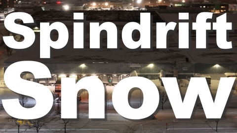 Lasalle: Articulated box plow clearing large building dock Dec '25