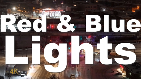 Montréal: Cop followed by drone responding or returning to station...