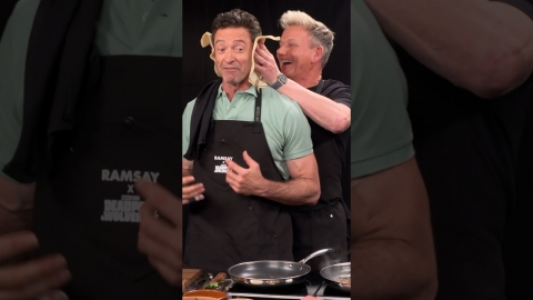 What happens when @gordonramsay Hugh Jackman & @VancityReynolds get...