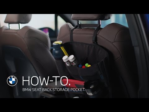 How-To. Using the BMW Seat Back Storage Pocket.