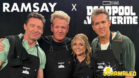 Gordon Ramsay, Ryan Reynolds & Hugh Jackman Compete in a Chimichanga...