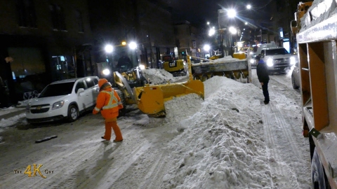 Snowplow video 10 - Ride along with snow clearing crews in the busy...