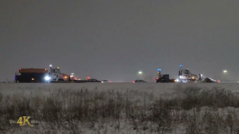 Vaughan: Highway 407 snowplows rolling amidst...
