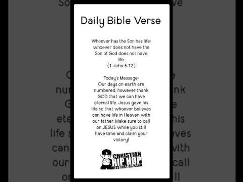 Whoever Has The Son Has Life - Bible Verse of the Day (‍1 John...