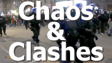 Montréal: Police clash with rioters in yearly ''May Day''...