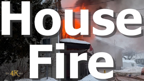 Delson: Cold morning firefighting at raging house fire 2-10-2025