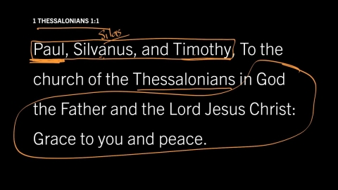 The Setting of 1 Thessalonians: 1 Thessalonians 1:1, Part 1