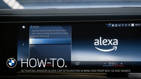 How to activate Amazon Alexa car integration in BMW OS8 from November...