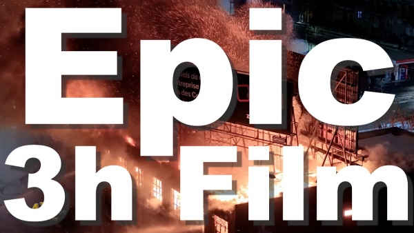 Montréal: Mega fire guts old Familex factory 3-hour montage 1-21-2026