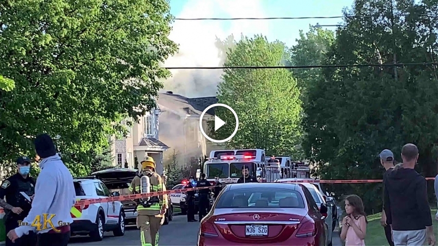 Laval Fire damages two story Chomedey home with attached garage 5232021