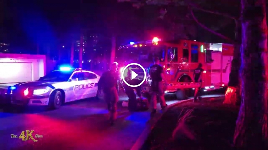 Mississauga Drowning victim police escort rush leaving the scene 282023