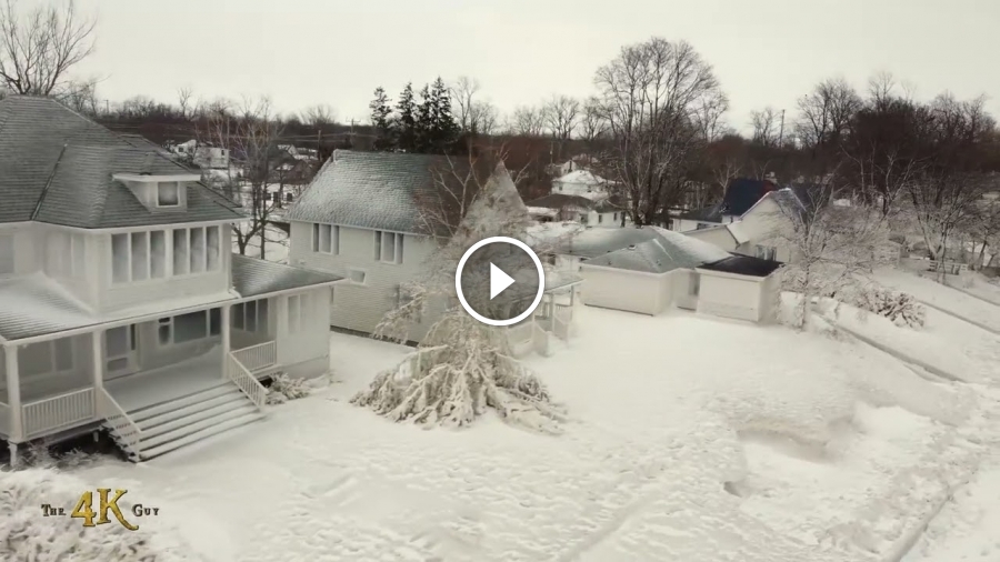 North America Aerial view looks like new ice age in storm aftermath 12