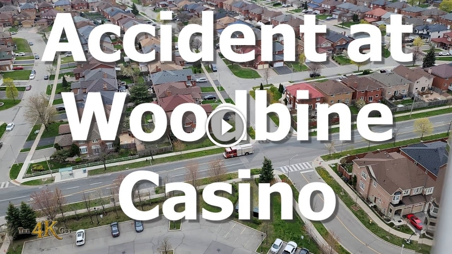 Rexdale Crash at Woodbine Casino entrance gate causes traffic jam 428